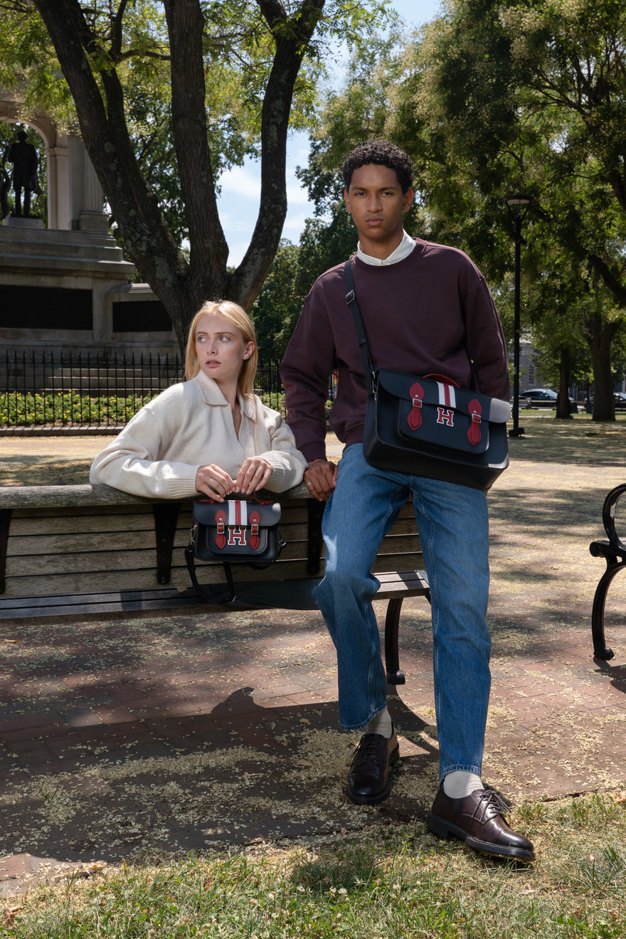 Cambridge Satchel detail for satchel style notes for polished everyday outfits